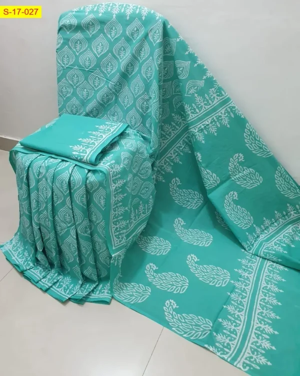 Pure Cotton Mulmul Saree - Image 14