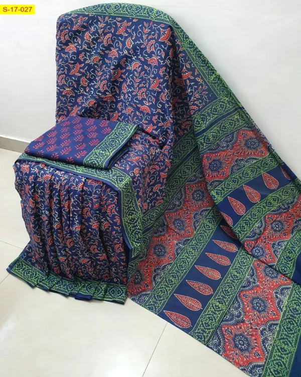 Pure Cotton Mulmul Saree - Image 20