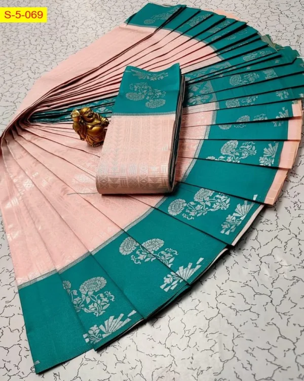 Rich Weaving Soft Silk Sarees - Image 29