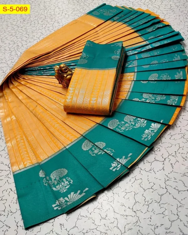Rich Weaving Soft Silk Sarees - Image 2