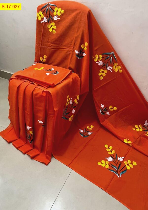 Pure Cotton Mulmul Sarees - Image 10