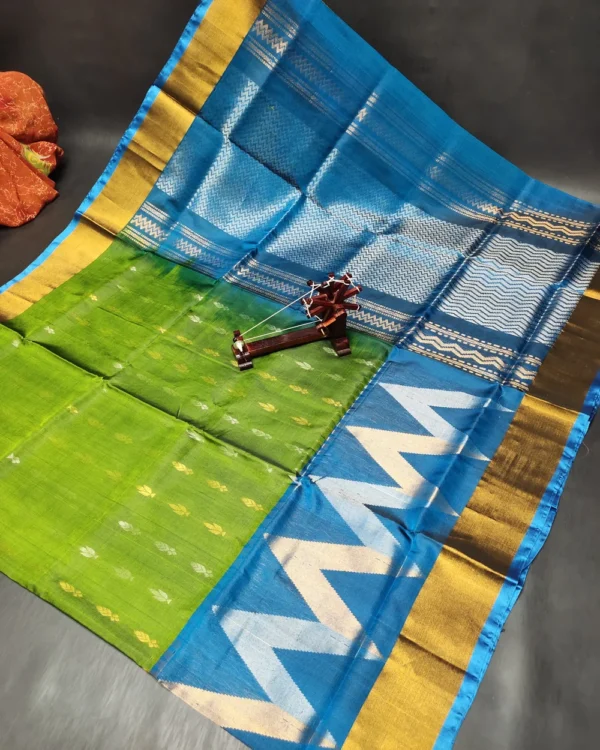 Scut Border Hand Butta Uppada Pure Pattu Sarees - Image 21