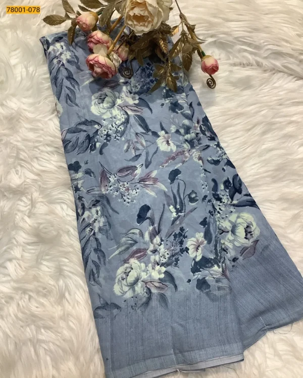 Chiffon Printed Saree - Image 22