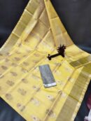 Uppada Pattu Silver Zari Big Buta Sarees