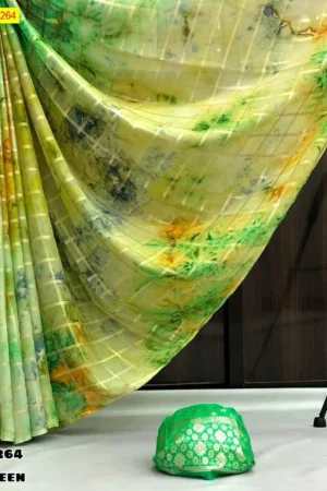 Viscose Chiffon Checks Sarees