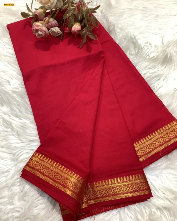 Viscose Warm Soft Crepe Silk Saree - Image 4