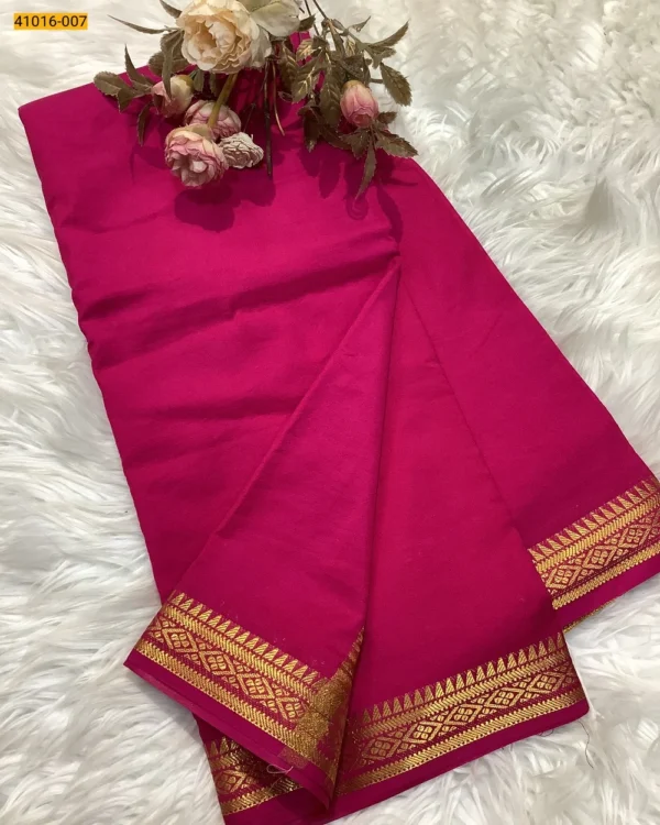 Viscose Warm Soft Crepe Silk Saree - Image 9