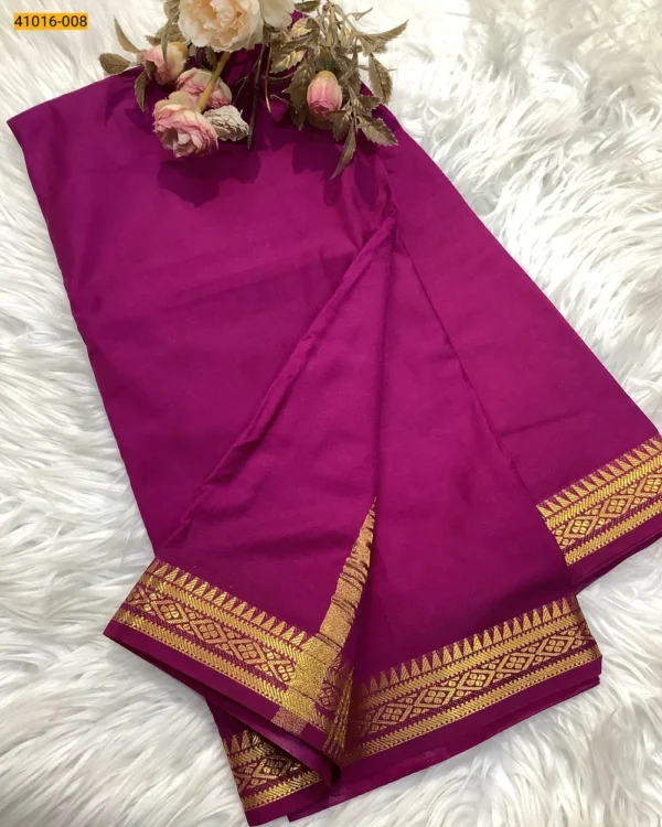 Viscose Warm Soft Crepe Silk Saree - Image 3