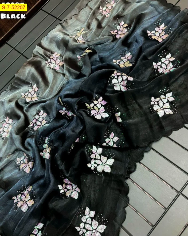 Burberry Chiffon Padding Saree 