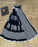 Pure Soft Cotton Mulmul Bagru Hand Block Printed Saree
