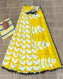 Pure Soft Cotton Mulmul Bagru Hand Block Printed Saree