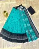 Pure Soft Cotton Mulmul Bagru Hand Block Printed Saree