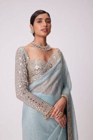 New Launch: Bollywood Blockbuster Original Mirror Design Saree