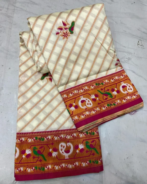 Paithani Orginal Zari Weaving Saree - Image 3