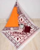 Pure Soft Cotton Mulmul Bagru Hand Block Printed Saree