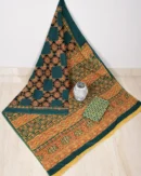 Pure Soft Cotton Mulmul Bagru Hand Block Printed Saree