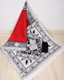 Pure Soft Cotton Mulmul Bagru Hand Block Printed Saree