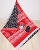 Pure Soft Cotton Mulmul Bagru Hand Block Printed Saree