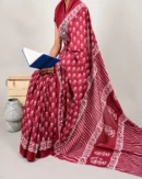 Pure Soft Cotton Mulmul Bagru Hand Block Printed Saree(2)