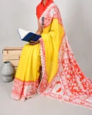 Pure Soft Cotton Mulmul Bagru Hand Block Printed Saree(2)