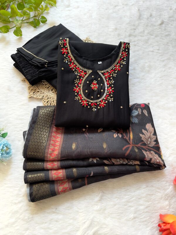 New Launch – Designer Kurti, Pant & Dupatta 3-Piece Set - Image 5