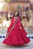 Premium Readymade Gown Collection 2025(Maroon)