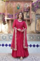 Premium Readymade Gown Collection 2025(Maroon)