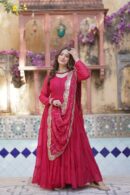 Premium Readymade Gown Collection 2025(Maroon)