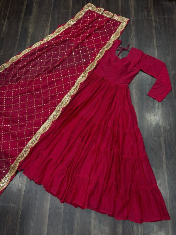 Premium Readymade Gown Collection 2025(Maroon)