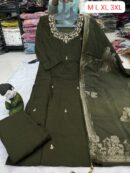 NEW LAUNCH – Kurti, Pant & Dupatta Set (Kolkata Collection)(Grey)
