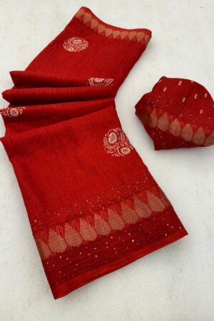 Pure and Soft Dola Silk(Red)