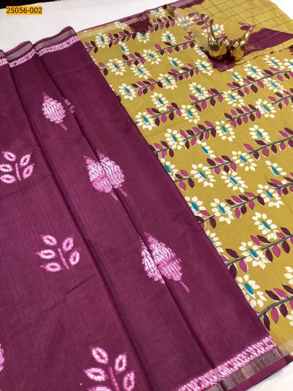 New Collection-Soft Linen Silk Saree(Maroon)