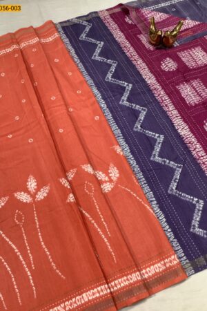New Collection-Soft Linen Silk Saree(Orange)
