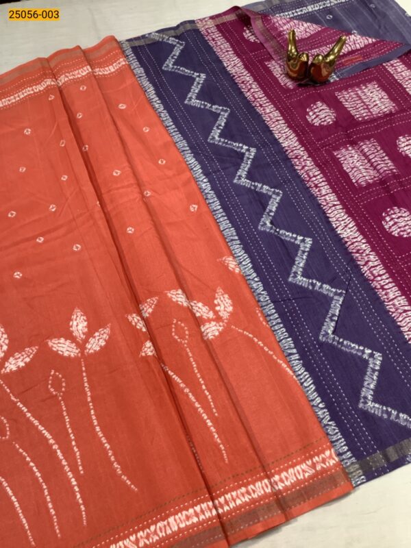 New Collection-Soft Linen Silk Saree(Orange)