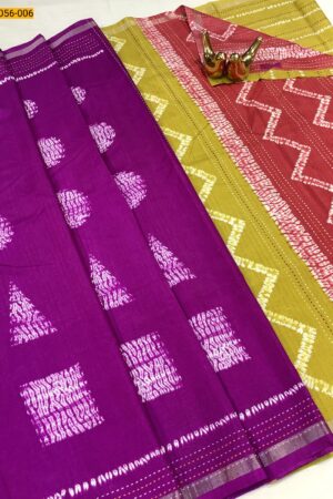 New Collection-Soft Linen Silk Saree(Violet)