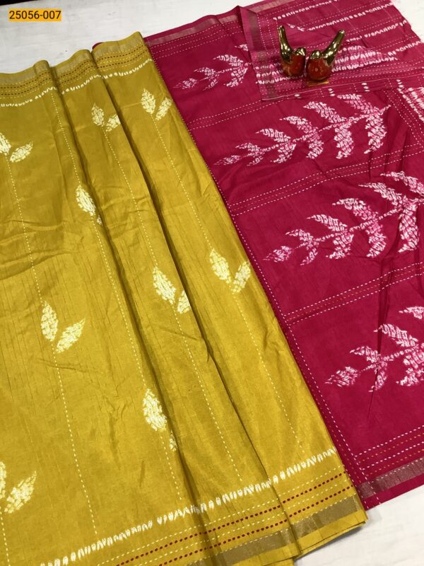 New Collection-Soft Linen Silk Saree(Yellow)