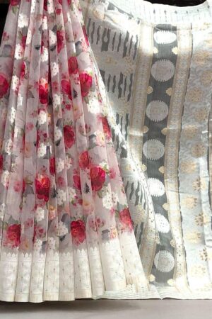 Soft Lucknowi Sarees