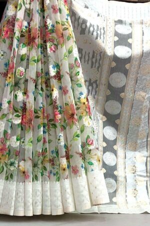 Soft Lucknowi Sarees