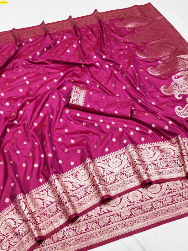 Soft & Pure Banarasi Silk Saree(Pink)
