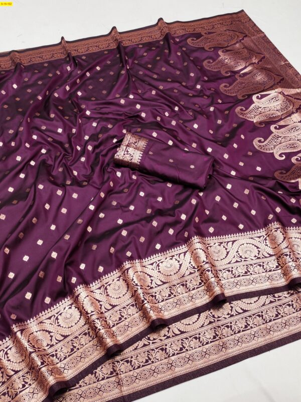 Soft & Pure Banarasi Silk Saree(Maroon)