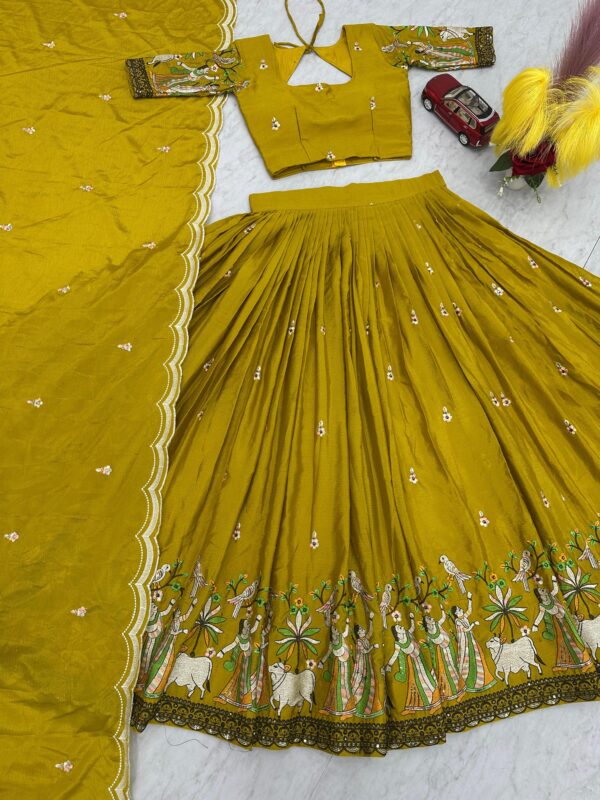 Real Product – New Festival Lehenga Choli(Green) - Image 2