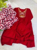 New Party Wear Look – Pure Viscose Muslin Silk Gown Set (3 Piece Set)