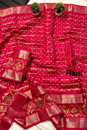 Premium Dola Silk Saree – "Look Like a Wow" Collection(Rani)