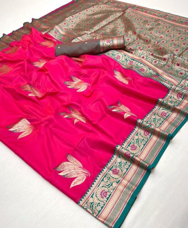 New Launch (Best Seller in Maharashtra)– Original Paithani Sarees(Pink)