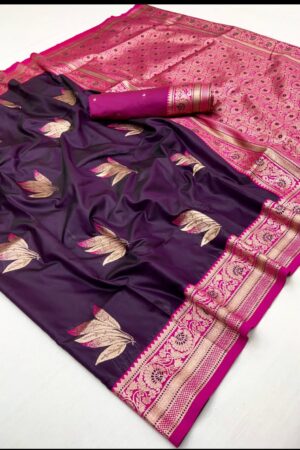 New Launch (Best Seller in Maharashtra)– Original Paithani Sarees(Maroon)