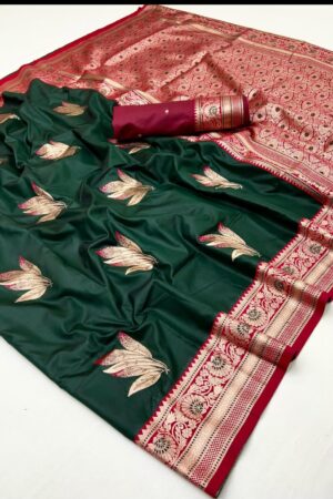 New Launch (Best Seller in Maharashtra)– Original Paithani Sarees(Green)