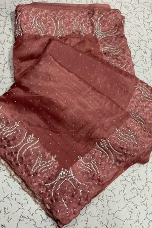 New Launch – Crystal Fabric Sarees(Maroon)