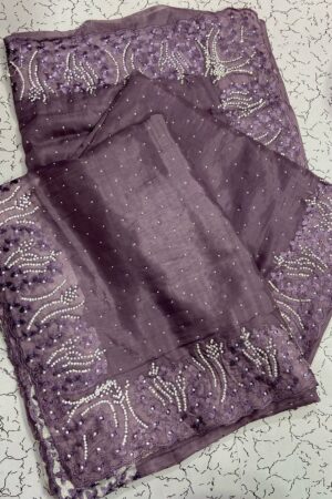 New Launch – Crystal Fabric Sarees(Dark Maroon)