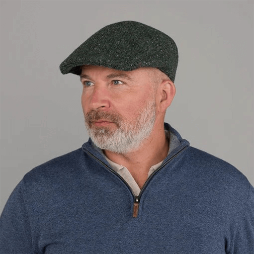 Donegal Tweed Touring CapSpeckled Green Gaelsong