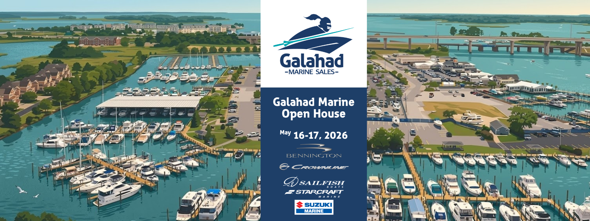 Galahad Marine May Open House Crownline Starcraft Bennington Sailfish Suzuki Grasonville Maryland